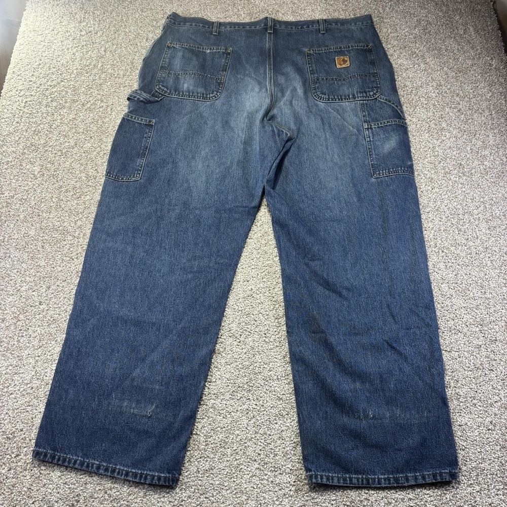 Carhartt B13 DPB Jeans Mens 42x30 Blue Medium Wash Relaxed Straight Denim Pants